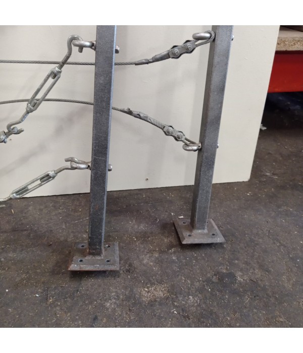 Garde corps métal 3 sections 1 m,...