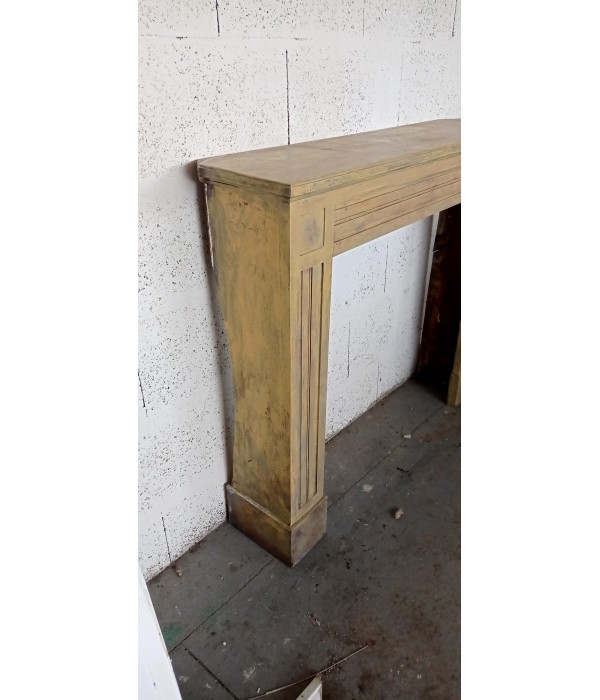 Habillage cheminée chêne 