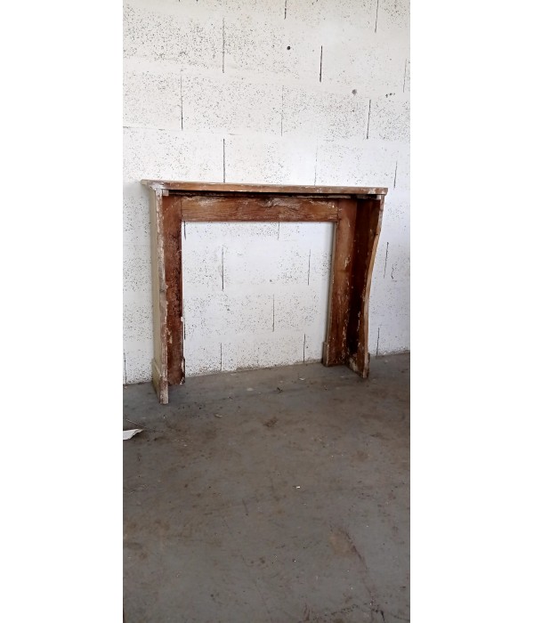 Habillage cheminée chêne 