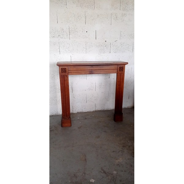 Habillage cheminée bois