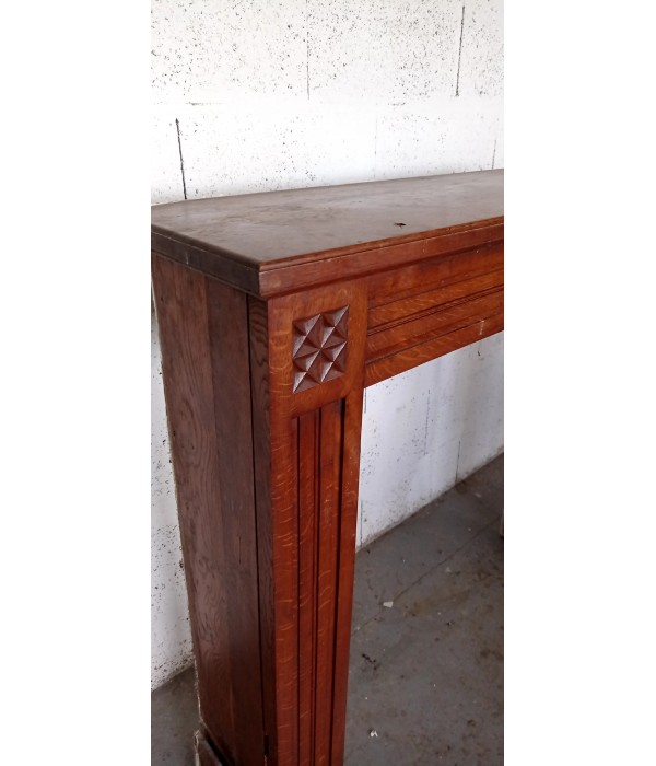 Habillage cheminée bois