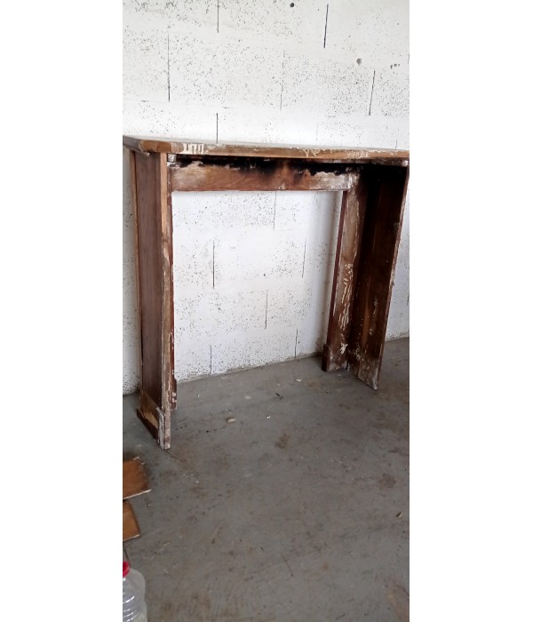 Habillage cheminée bois