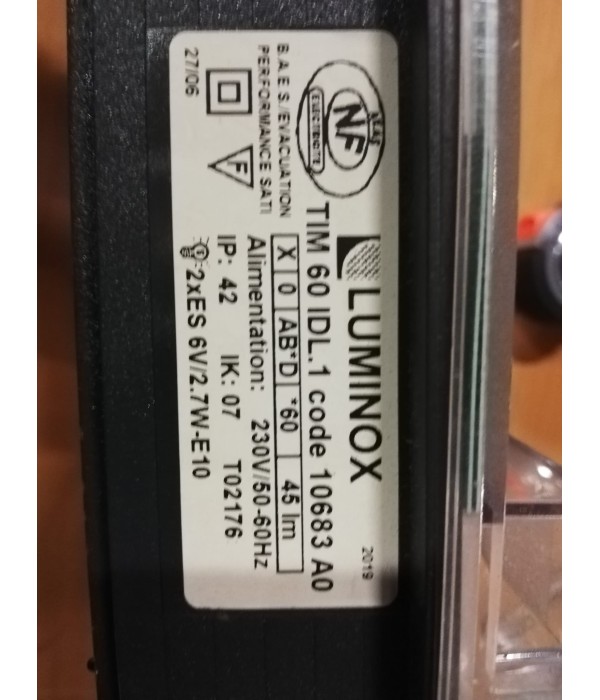 (V) Bloc autonome d'éclairage de...