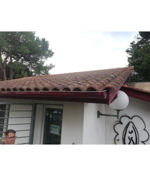 140m² de tuiles romanes + gouttière +...