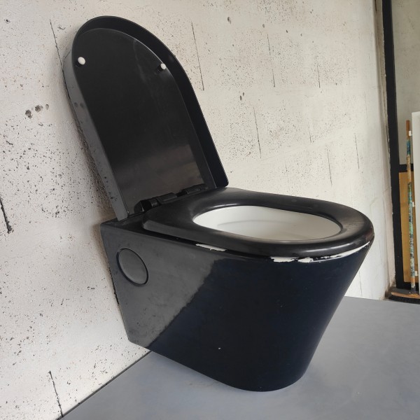 WC suspendu noir