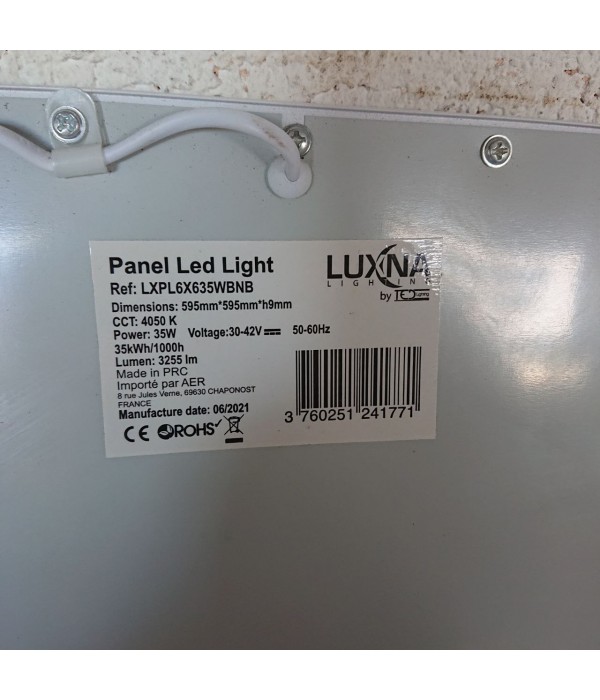 59.5 x 59.5 Dalle lumineuse LUXNA