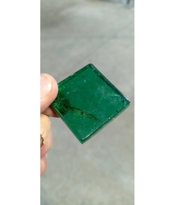 Carreaux de verre vert 0.24 m2