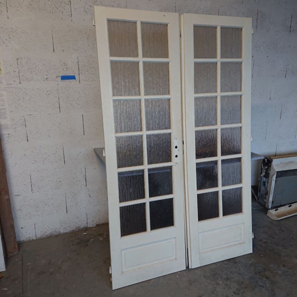 126x202.5 Porte double vitrée