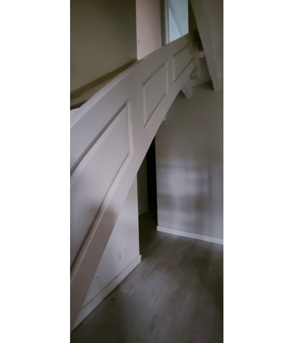 Escalier bois quart-tournant