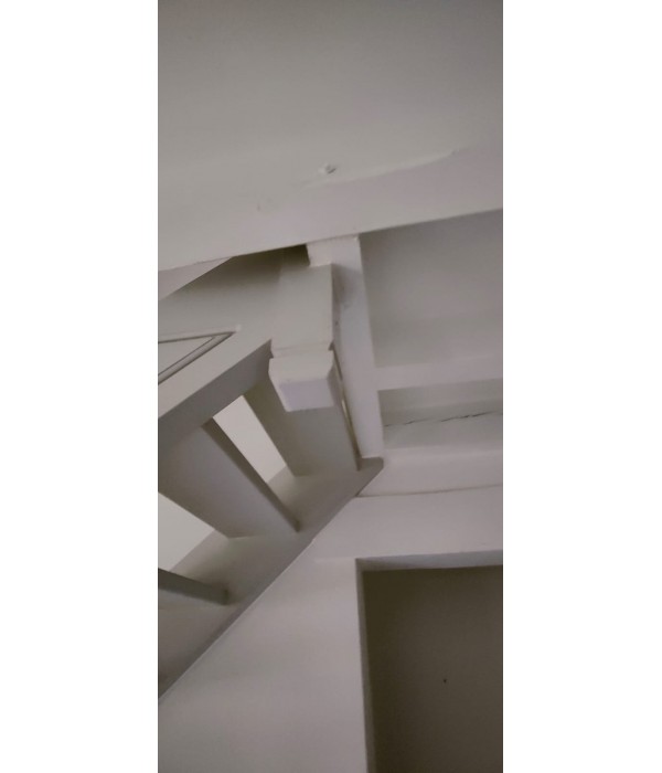 Escalier bois quart-tournant