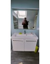 Meuble vasque SdB + miroir