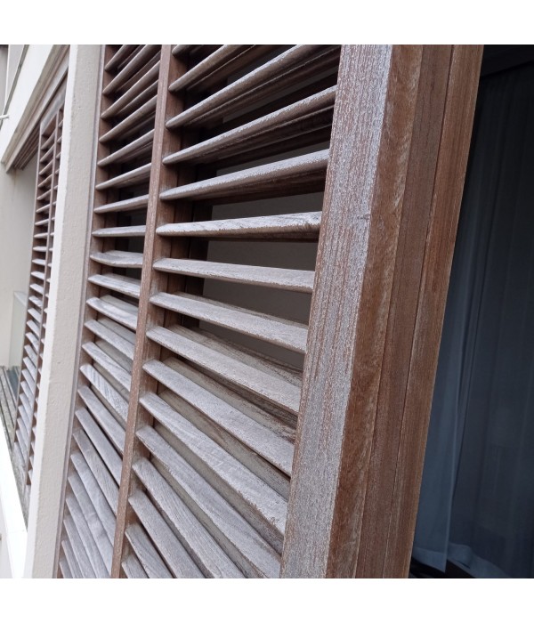 PANNEAUX PERSIENNES BOIS EXOTIQUE 