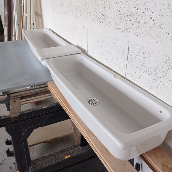 Bac céramique 95x32