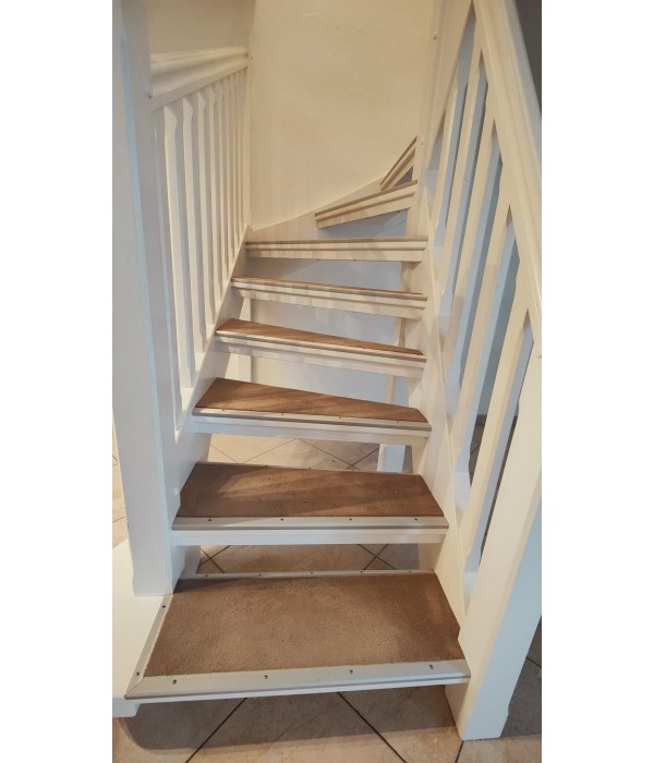 Escalier demi tournant BLANC