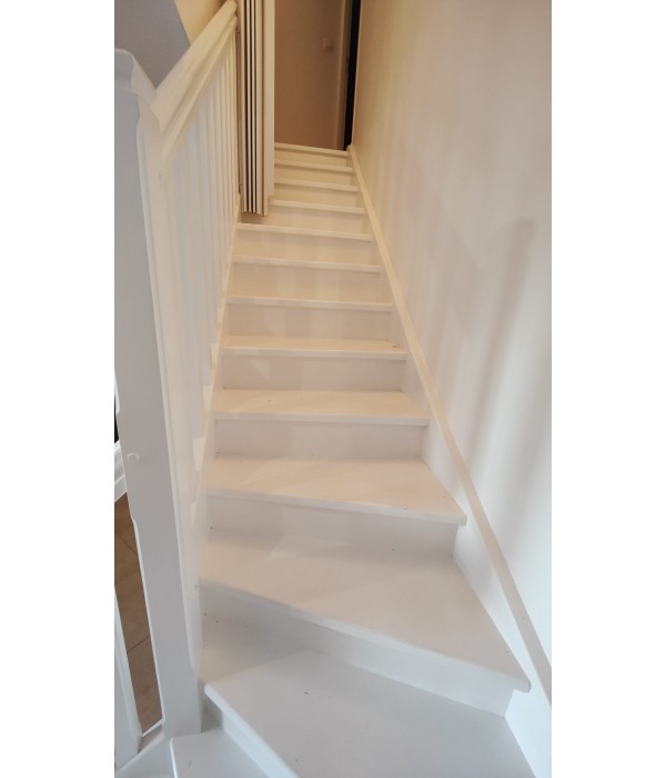 Escalier BOIS quart tournant gauche