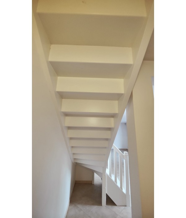 Escalier BOIS quart tournant gauche