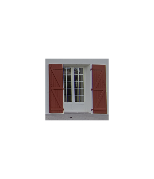 125x217 Porte vitrée 2 vantaux PVC