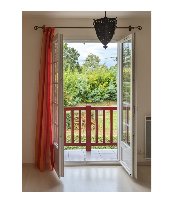 125x217 Porte vitrée 2 vantaux PVC