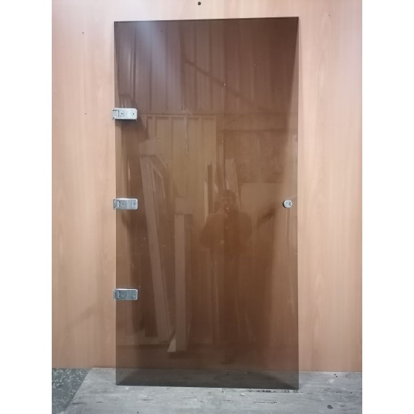 * 92x184 Porte en verre fumé