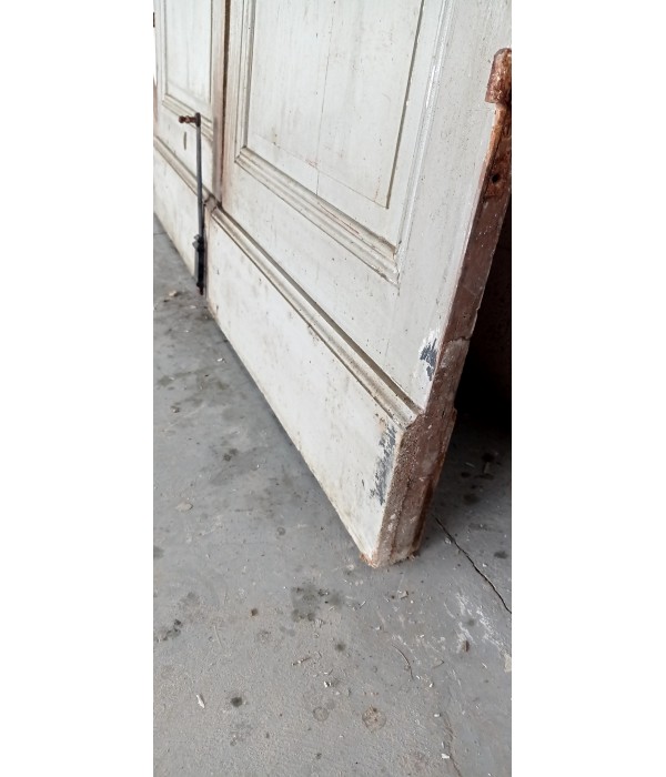 Double porte intérieure vitrée ancienne 