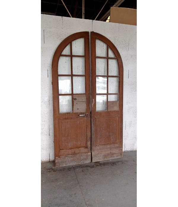 Double porte intérieure vitrée ancienne 