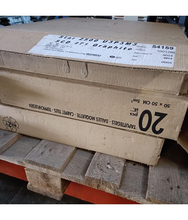 Dalle moquette gris clair 27m2