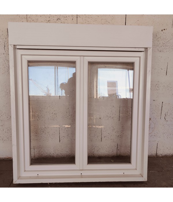 125x125 Fenêtre oscilo PVC DV + volet... 125x125 Fenêtre oscilo PVC DV + volet...