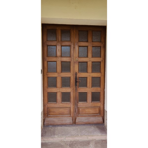 137x225 porte entrée bois 2...