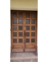 137x225 porte entrée bois 2 vantaux