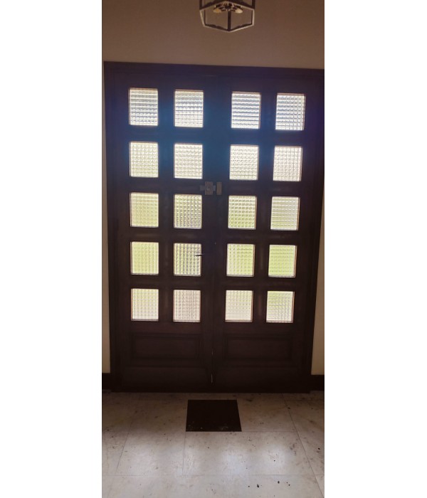 137x225 porte entrée bois 2 vantaux