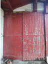 246x280 Portes garage double battant bois