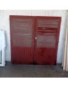 178 x 180 porte double persiennes bois