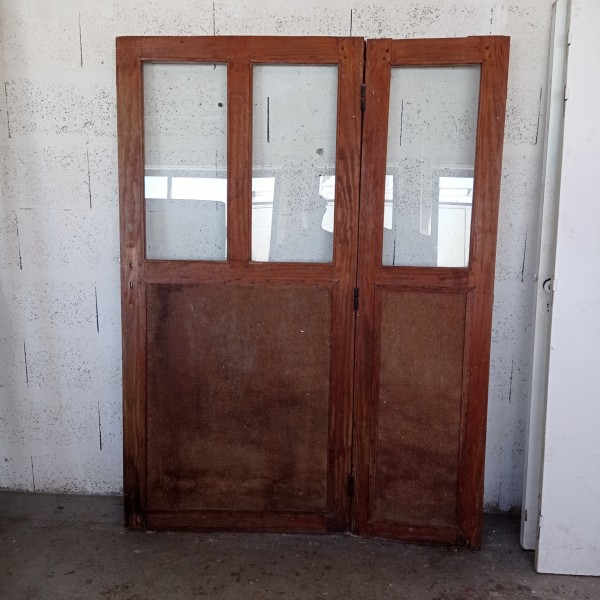 140 x 186 porte articulée bois