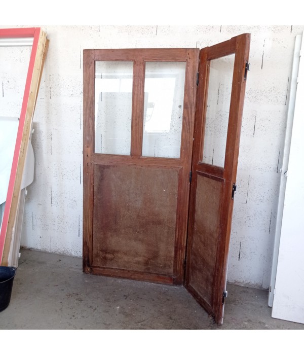 140 x 186 porte articulée bois