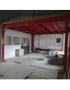 Mezzanine 23m² plateforme de stockage acier