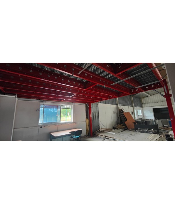 Mezzanine 23m² plateforme de stockage...