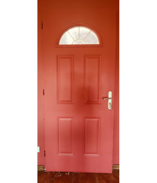 98.5x219.5 Porte d'entrée bois massif