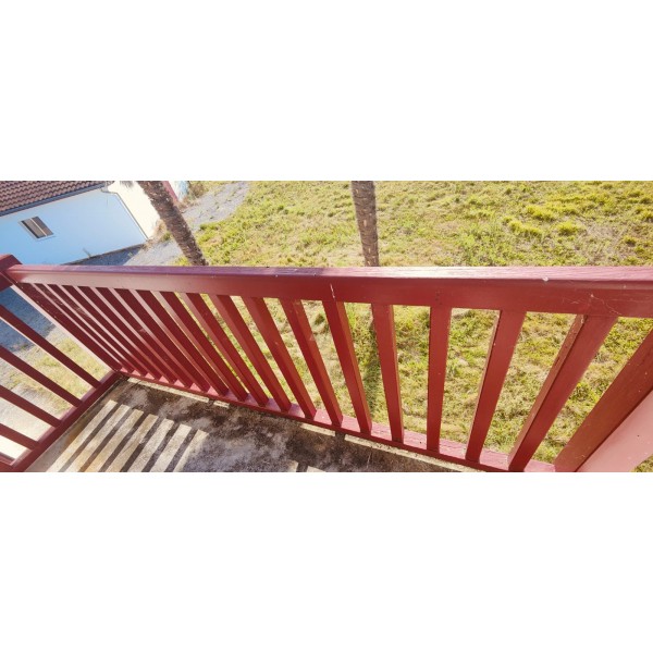 Balcon bois massif