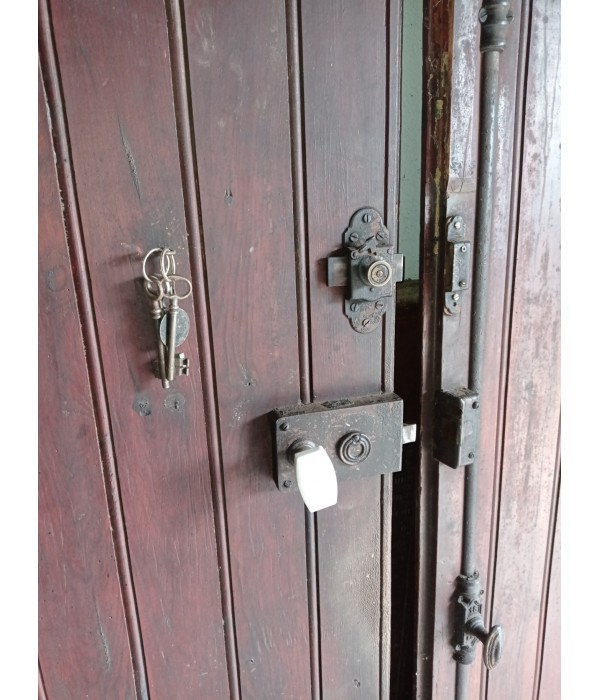 153 x 218 porte double cintrée bois 