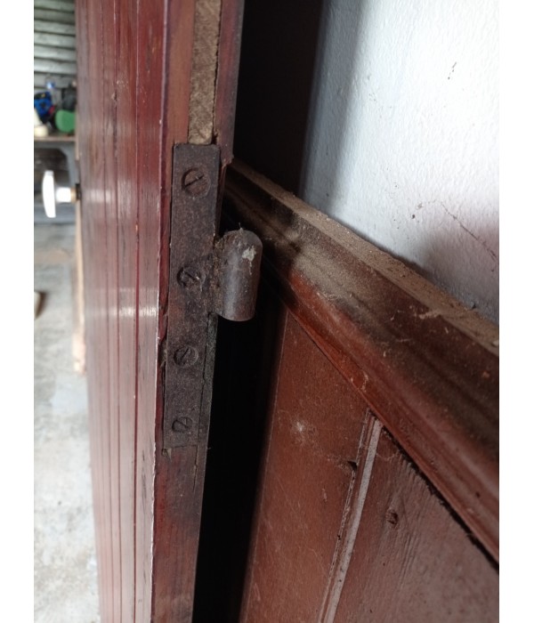 153 x 218 porte double cintrée bois 