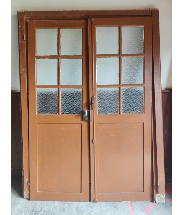 138x202 Double porte vitrée bois...