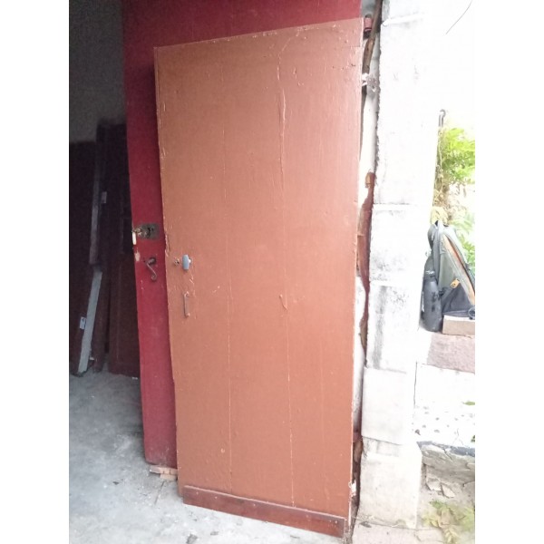 85 x 207 porte bois ancienne