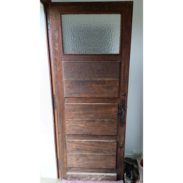 85x220 Porte d'entrée bois...