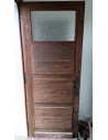 85x220 Porte d'entrée bois vitrée