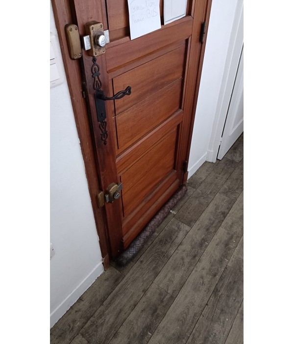 85x220 Porte d'entrée bois vitrée