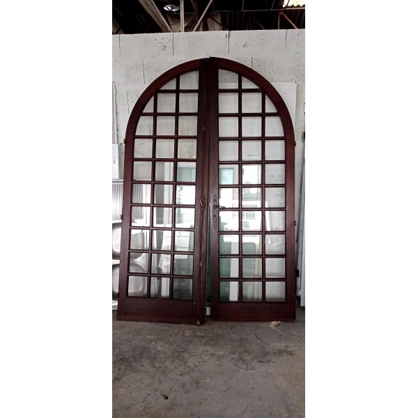 Porte double bois cintrée...