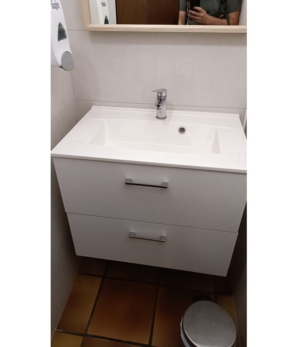 (V) Meuble SdB + lavabo céramique