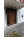 Porte bois extérieur + imposte