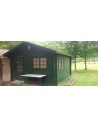 Abri de jardin bois traité 12m²