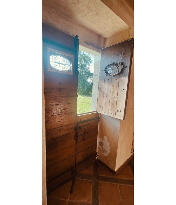 100 x 214 Porte fermière ancienne 